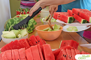 A raw vegan breakfast at the 2019 'Health Glows Weekend' in Koviljaca Spa, Serbia. At the 'Health Glows Weekend', guests learn in theory and practice how to eat a raw vegan diet, exercise daily and maintain a high level of health long-term through a healthy lifestyle.