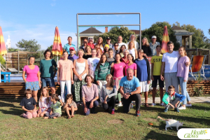 A group photo of the participants and organisers at the 'Adriatic Fruit Festival', October 2022 in Ulcinj, Montenegro. At the 'Serbian Fruit Festival', guests learn in theory and practice how to eat a raw vegan diet, exercise daily and maintain a high level of health long-term through a healthy lifestyle.