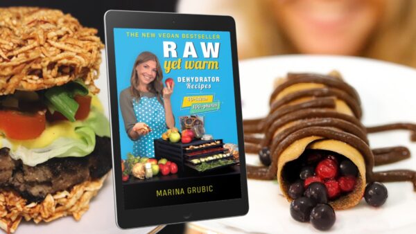 'Raw, yet Warm' - a recipe book for preparing fresh vegan food that has been slightly warmed in a dehydrator.
