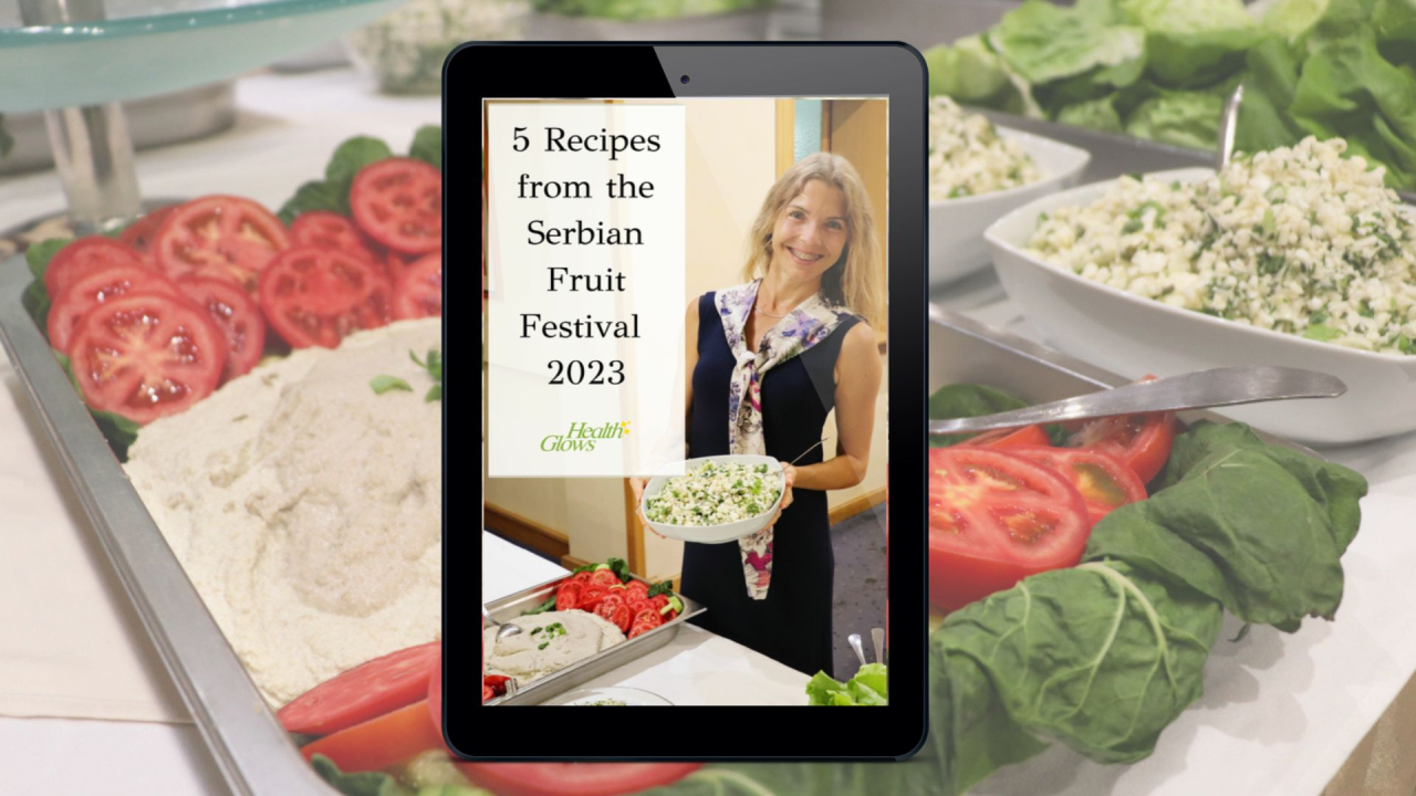 In the free e-book '5 recipes from the Serbian Fruit Festival 2023' you get some of the delicious and healthy raw vegan recipes that were served at the Serbian Fruit Festival 2023.
