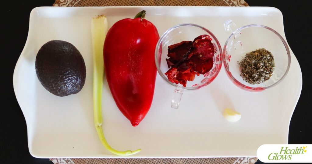 Ingredients for raw vegan bacon guanciale.